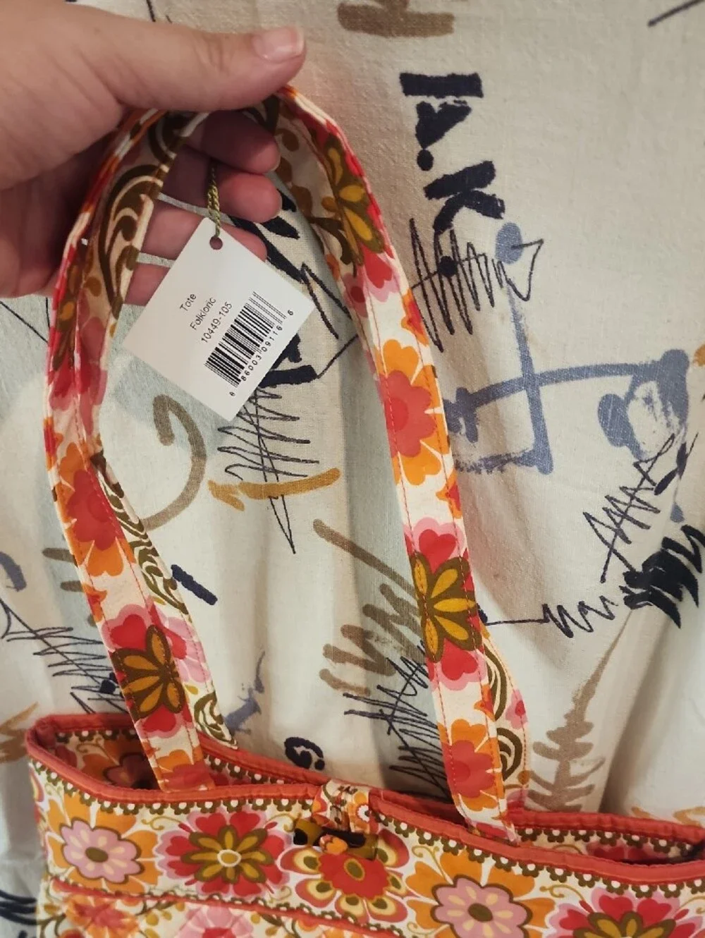 Vera Bradley Forkloric Quilted Floral Tote